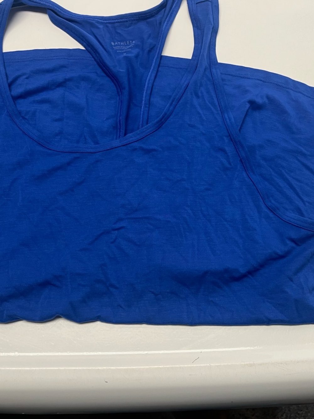 Athleta Cobalt Blue Racerback Tank - Picture 2 of 2